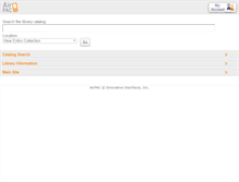 Tablet Screenshot of library.acaweb.org